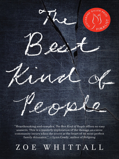 Détails du titre pour The Best Kind of People par Zoe Whittall - Disponible
